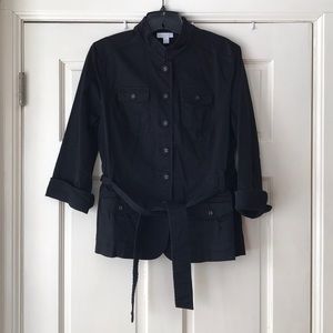 Lightweight 3/4 Length Sleeve Black Jacket
